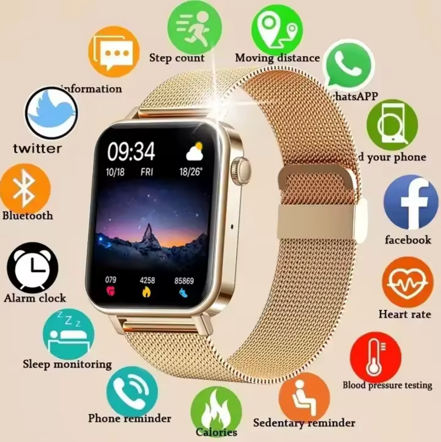 AnaElegance I Smartwatch pentru Femei