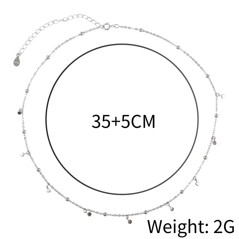 Colierul choker cu picături de argint™